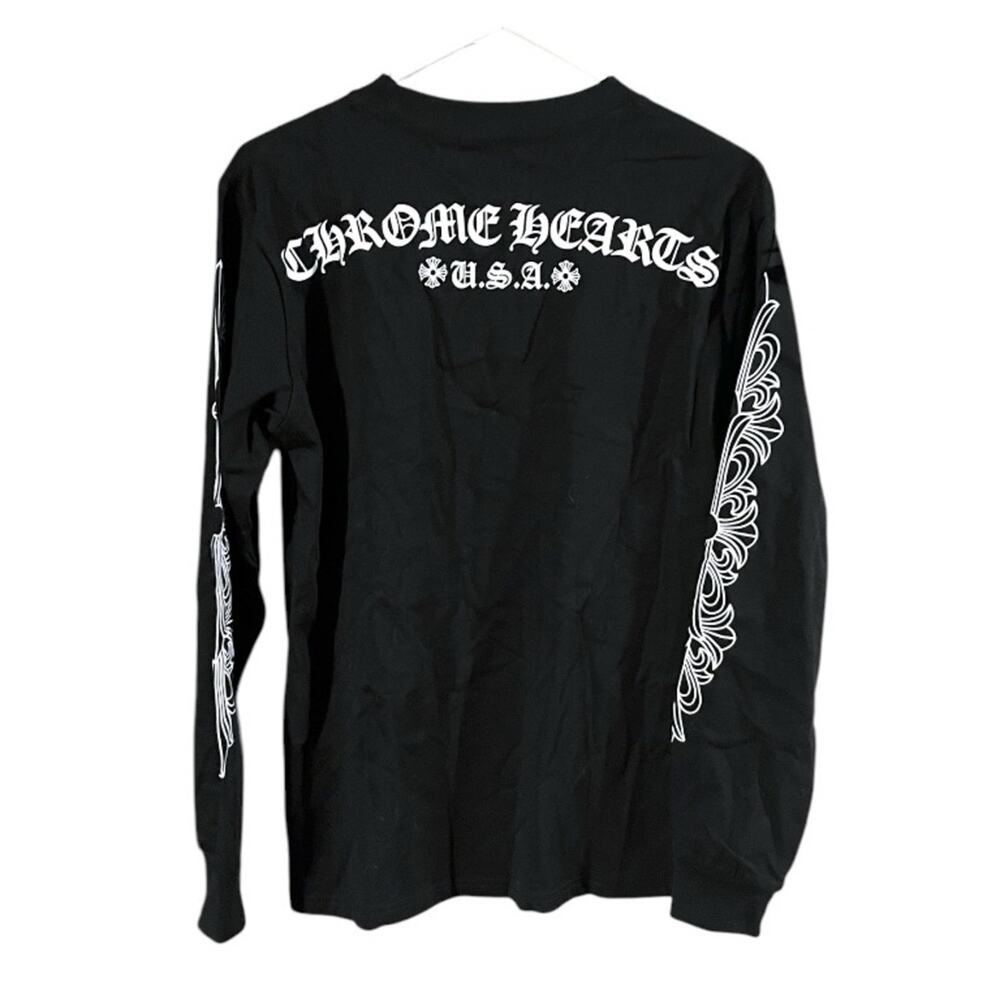 NWT Chrome Hearts Black Long Sleeve Tee Sz S